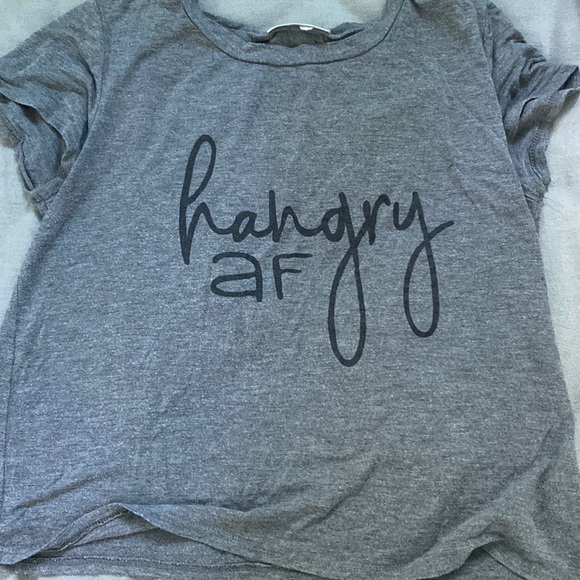 A cute pajama shirt that says hangry AF - Picture 1 of 3